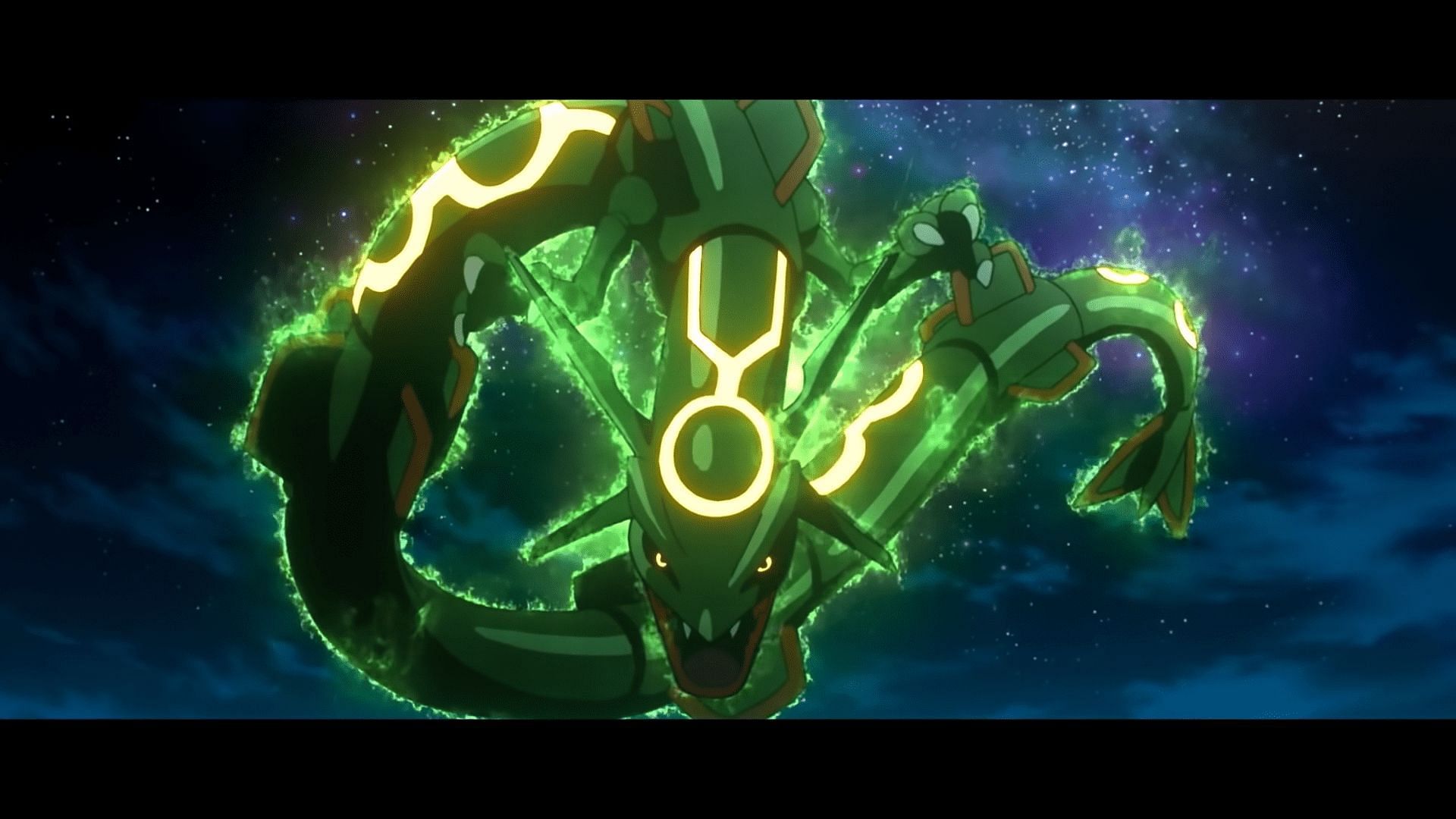 Rayquaza in Pokemon Evolutions (Image via TPC)